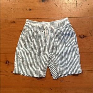 Crewcuts Sz 5 Blue and White Seersucker Swimming Trunks